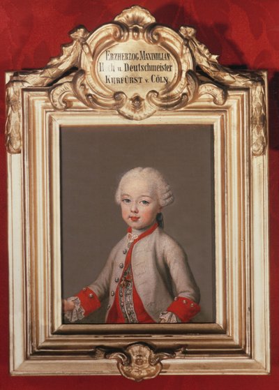 Maximilian (1756-1801), jüngster Sohn von Franz I. und Maria Theresia von Österreich (1717-80), später Erzbischof-Kurfürst von Köln, 1762 von Jean Étienne Liotard